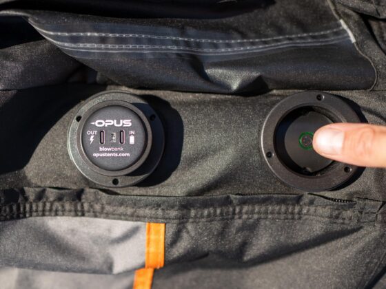 inflating opus smart tent