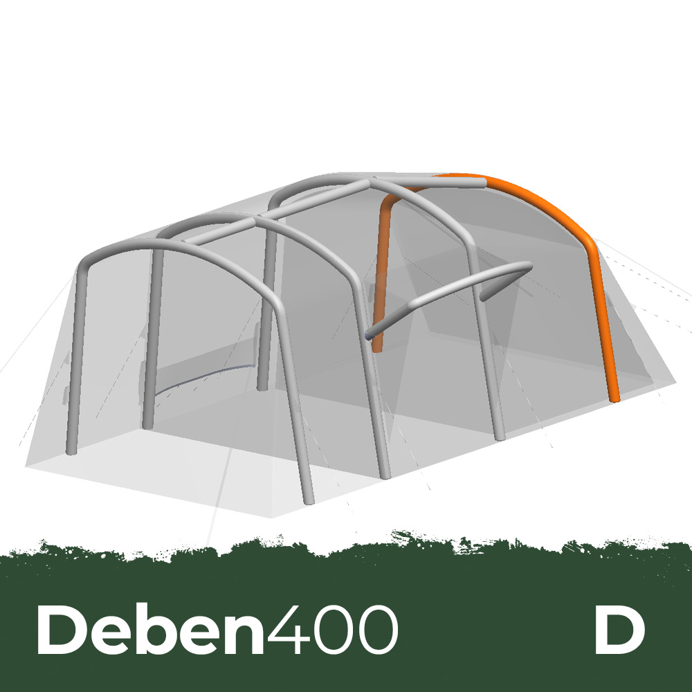 opus-deben400-spare-bladder-d Diagram showing location of inflatable bladder D