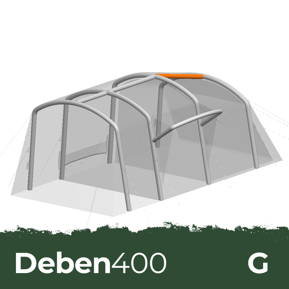 opus-deben400-spare-bladder-g Diagram showing the location of inflatable bladder G