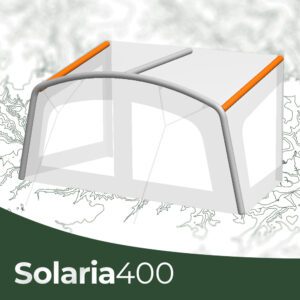 Diagram showing the bladders on a Solaria400
