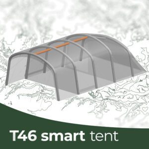 Diagram showing the bladders on a T46 smart tent